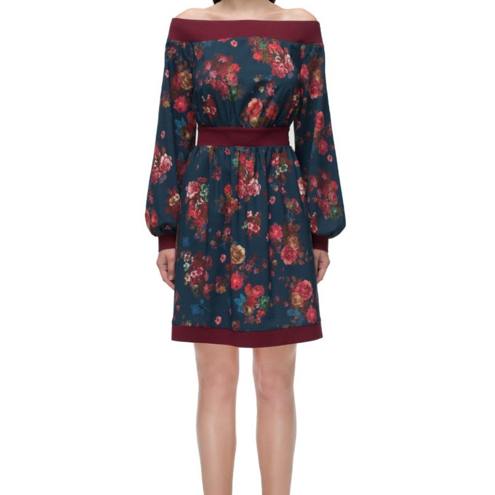 LATTORI-FLORAL PRINT DRESS - Picture 3 of 4